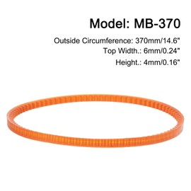 uxcell 4pcs MB Series Standard Sewing Machine Belts MB-370 Motor Drive V Belt, 370mm / 14.6" Outside Circumference