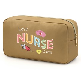 Unique Nurse Birthday Gifts Makeup Bag Nurse Appreciation Present Nursing Pouch for Women Female Her Student Nurse Gifts Cosmetic Bag Nursing Valentines Day Present for Students Sister Besties
