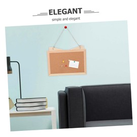 Operitacx Wooden Frame Decorative Cork Board Double Sided Memo Board for Desk Office Home & School Photo Display and Message Board Ideal for Notes and Reminders