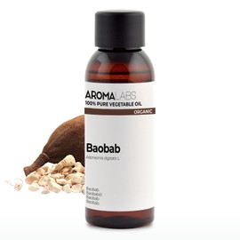 ORGANIC - BAOBAB Oil - 50mL - 100% Pure, Natural, Cold Pressed And Cosmos Certified - AROMA LABS (French Brand)