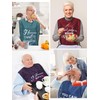 Janmercy 5 Pcs Funny Adult Bibs Washable Dining Clothing Protector