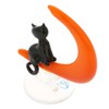 Glass Of Venice Murano Glass Cat On The Moon Statue