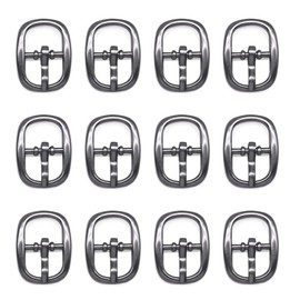 Nifocc Pack of 30 Metal Roller Buckles Mini Belt Buckles Needle Buckles with Adjustable Slider Shoe Pin Buckle for Bags Backpack Luggage Straps Leather Belt - Black, black