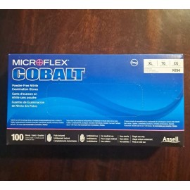 Microflex 3 pack MICROFLEX COBALT N194  Blue Nitrile Gloves Powder-Free, XL