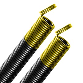 80 lb. Heavy-Duty Double-Looped Garage Door Extension Spring (2-Pack) - Gold | Springs for Garage Door Replacement Hardware Repair (80-Gold)
