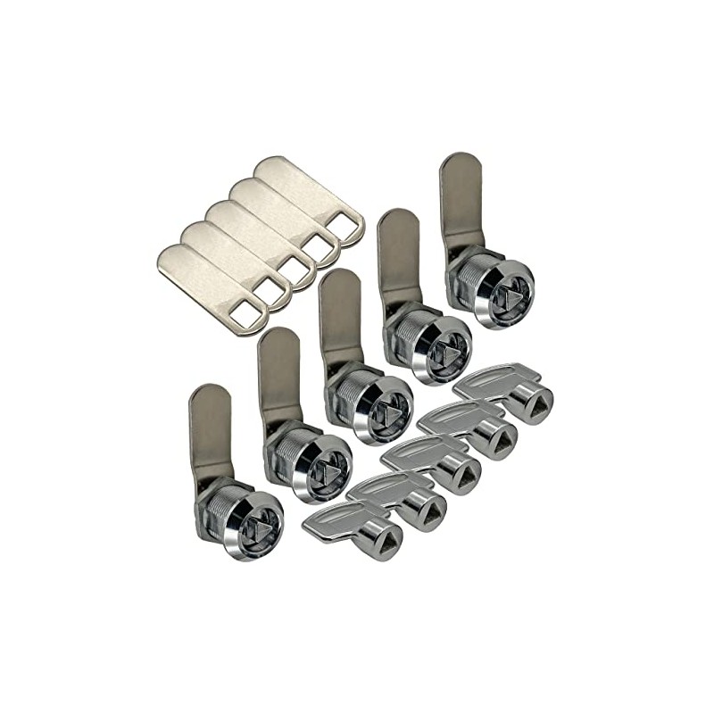 Cerradura de leva con llave triangular, cerradura tubular similar con