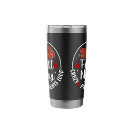 Crazy Proud Football Nanny Of A Football Player Nanny Stainless Steel Insulated Tumbler