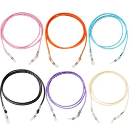 Sndperiexam 6Pcs Colorful Eyeglass Strap Glasses Chain Glasses Holder Strap Practical Glasses Lanyard for Women Men For Sunglasses, Daily Glasses and Reading Glasses