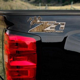 Duck Hunting Shadow Grass 4x4 Decal Set for Z71 Silverado Truck