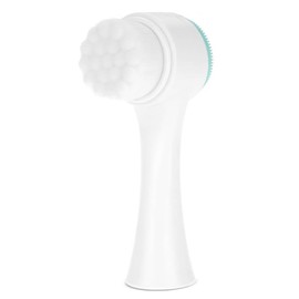 ZJchao Cepillo Facial Exfoliante, cepillo limpiador facial, cepillo facial doble 3D, herramienta de masaje con eliminación de grasa, cepillo de limpieza facial exfoliante