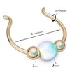 Gold Fake Septum Piercing - Thin 20 gauge Clip on