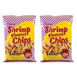 Calbee Shrimp Flavored Chips 4 ounces Bag (2 Pack)