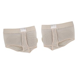 Dance Pad Shoes, Protect Ballet Belly Dance Foot Thongs Dance Paw Pad Shoes Half Sole for Dancing(L)
