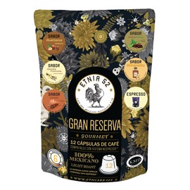 Etnia 52 | 12 Cápsulas Café de Altura | Intensidad 6 | Sabores #1 | Sin azúcares añadidos | Tostado Medio | 100% Arábica