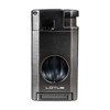 Lotus Excalibur Double Torch Lighter with Cutter (Gunmetal)