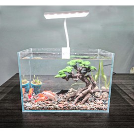Novelsite Fish Tank Decoration- Cliff Bonsai Trees with Faux Moss- Aquarium Decoration Aqua scaping- Made of Sandstone-Goldfish Betta Fish Tank Decor