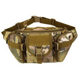 YFNT Tactical Waist Pack Portable Fanny Pack Outdoor Army Waist Bag Military Waist Pack for Cycling Camping Hiking, CP camouflage
