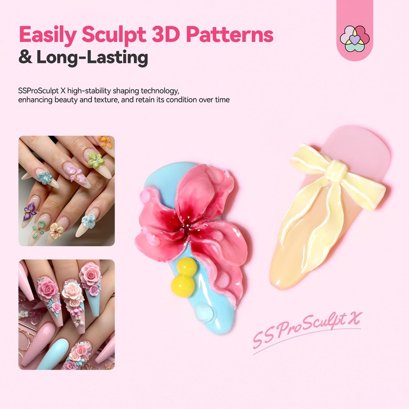 SAVILAND SSPro X 3D Nail Gel Kit 12 Colors: Easily