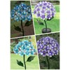 Solar Garden Lights LED Outdoor Decorative Lights Solar Hydrangea Flowers