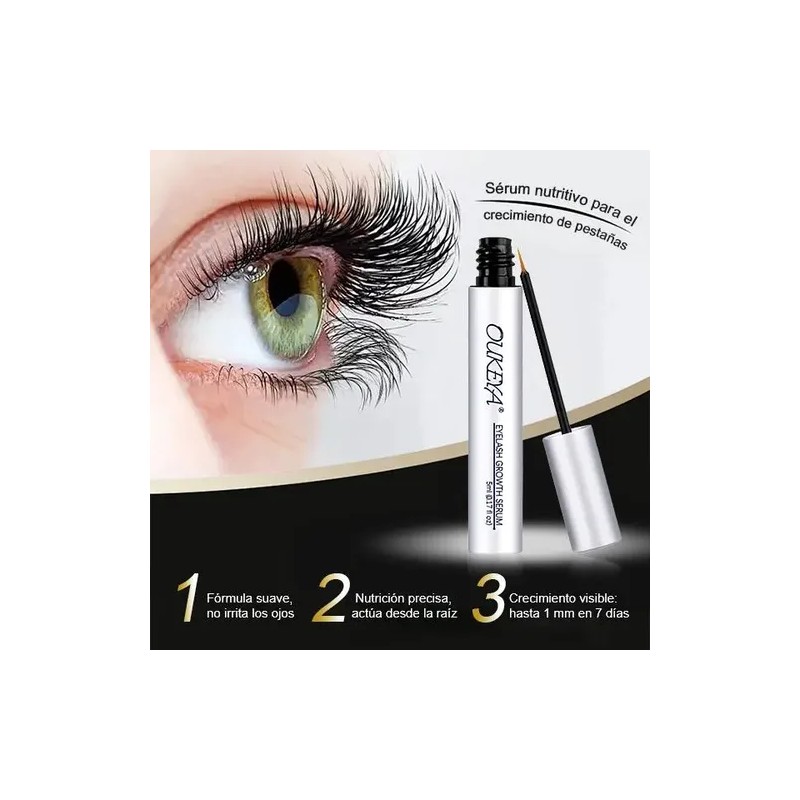 Oukeya Eyelash Growth Care, Ayuda Al Crecimiento De Las Pest