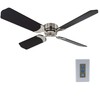 RecPro RV Ceiling Fan | 12V | 42" Brushed Nickel/Rubbed
