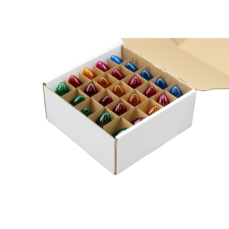 Creative Hobbies Box of 25 Random Blinking C9 Incandescent Light