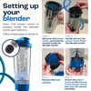 AQUAFIT Electric Protein Shaker Bottle - USB Rechargeable Shaker Bottles