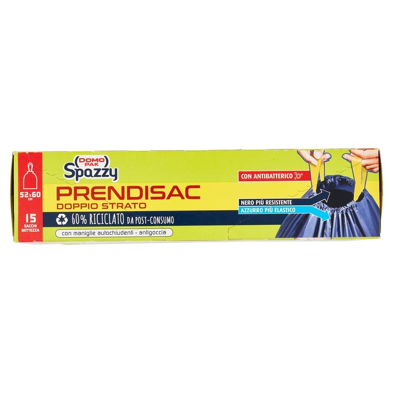 Domopak Spazzy Nettezza Bags Blue Black 15 Units Pack of