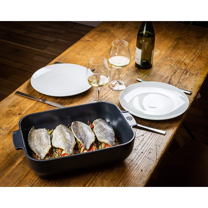 Peugeot Appolia, 32cm Rectangular Baking Dish, Ecru
