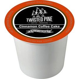Twisted Pine Coffee Cinnamon Coffee Cake, Flavored Coffee, Single-Serve Cups for Keurig K-Cup Brewers, 12 Count