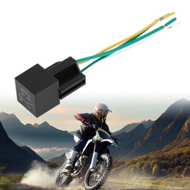 HOPESPANNER 4 Pins 12V 40A Auto Relay with Harness Sockets Waterproof Car Relay 1 Pc Black