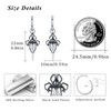 MEDWISE 925 Sterling Silver Spider Dagger Earrings Jewelry for Women