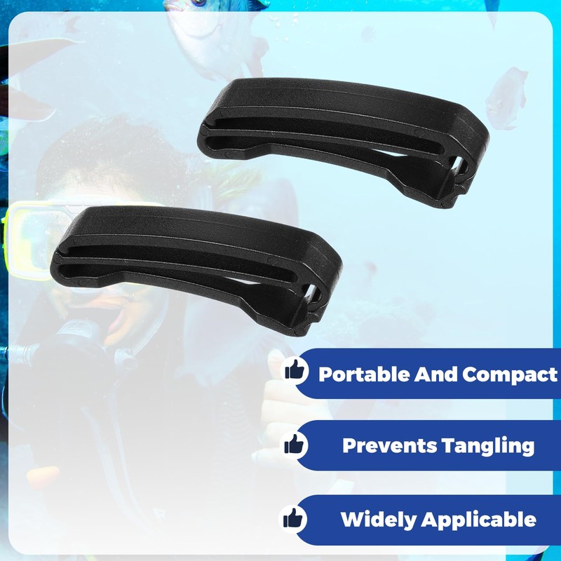 MBAIYO 12Pcs Backpack Webbing Strap Belt, Backpack Strap Clip Plastic