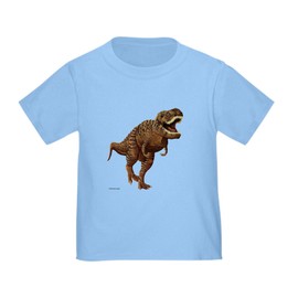 CafePress Tyrannosaurus Rex T Shirt Toddler Graphic Tee, 100% Cotton Baby Blue