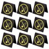 AHANDMAKER Pack of 10 Double Sided Acrylic No Smoking Table