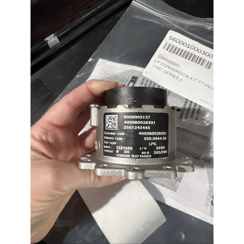 NTI boiler natural gas to LP conversion kit For FTVN
