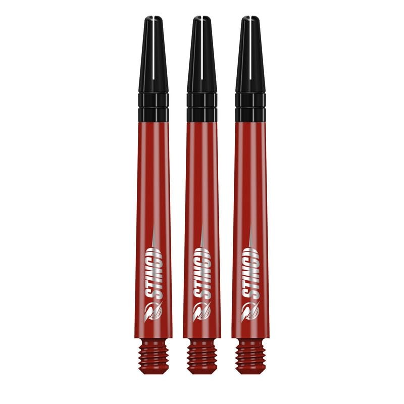 RUTHLESS Sting | Polycarbonate Dart Shafts Solid Red with Black