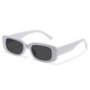 JASPIN Rectangle Sunglasses for Women Men Trendy Y2k Retro 90s