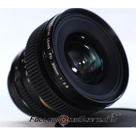 FollowFocusGears Seamless Focus Gear for Canon FD 20mm f2.8 Lens