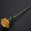 11'' Long Stem 24k Gold Dipped Real Rose Flower Valentine