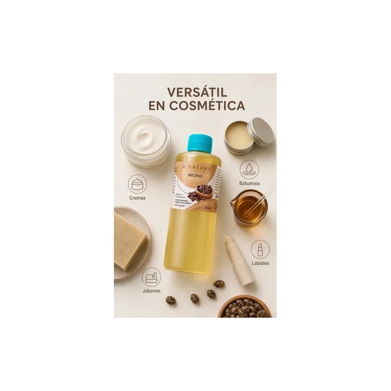 Aceite de Ricino B Nature 100 Puro para Cosmetica Piel