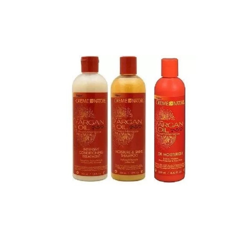 Creme of Nature Argan Oil Trio Set(Shampoo,In