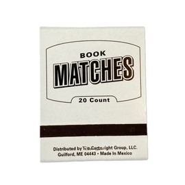 Generic Book of Matchbooks (White) by Cartwright, 1000 Matches Total, 20 Matches per Book, 50 Books (2), Blue