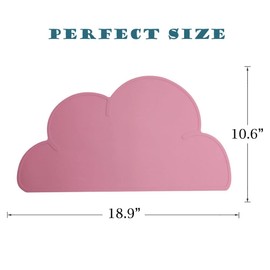 Silicone Dog Cat Bowl Mat, Waterproof Slip Resistant Silicone Pet Feeding Mat with High Lips, Cats and Dogs Food Placemat Tray, Raised Edges to Prevent Water Spills on Floors, Dishwasher Safe