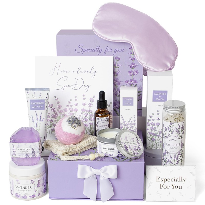 Frerdui Set De Regalo De Spa De Lavanda Set De