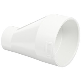 Spears 429-E Series PVC Pipe Fitting, Eccentric Coupling, Schedule 40, White, 4" x 2" Socket