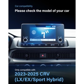 For 2025 Honda CRV Screen Protector - 2023-2025 CRV (LX/EX/Sport Hybrid) 7 Inch Screen Protector 2023-2025 CRV Accessories 9H Hardness Tempered Glass Anti Fingerprint& Scratch Navigation Dashboard- HD