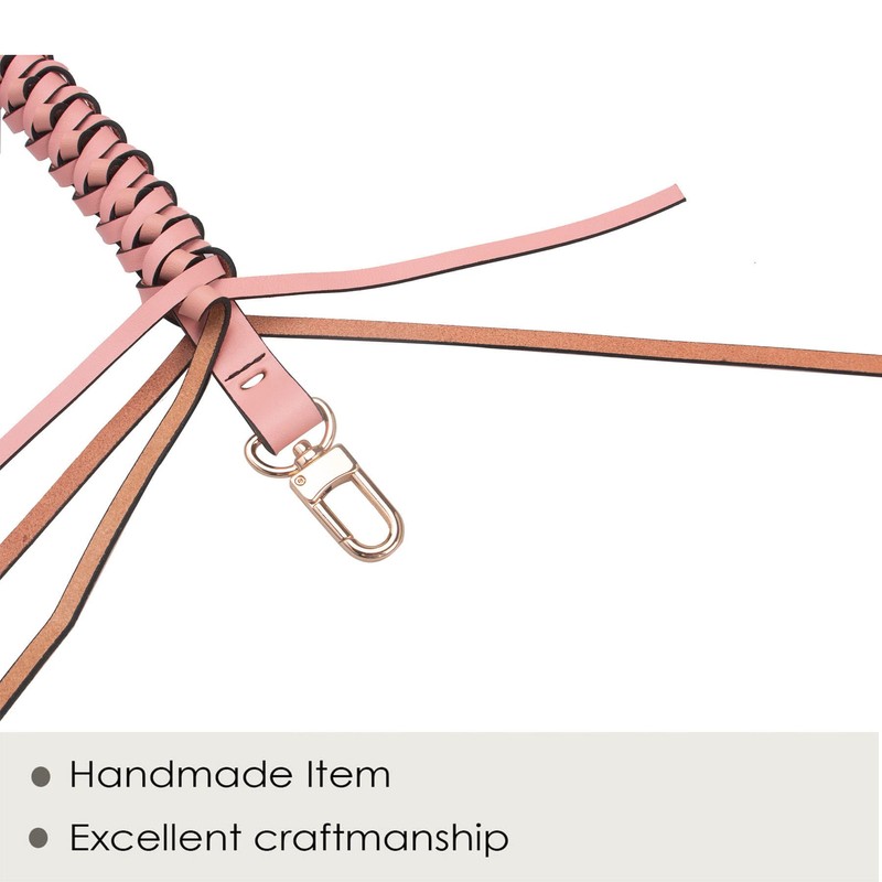 Senral Handbag Short Strap Replacement Top Braided Genuine Leather Handle