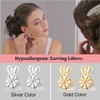 3 Pairs Earring Lifters,8MM Hypoallergenic Earring Backs for Droopy Ears,Adjustable