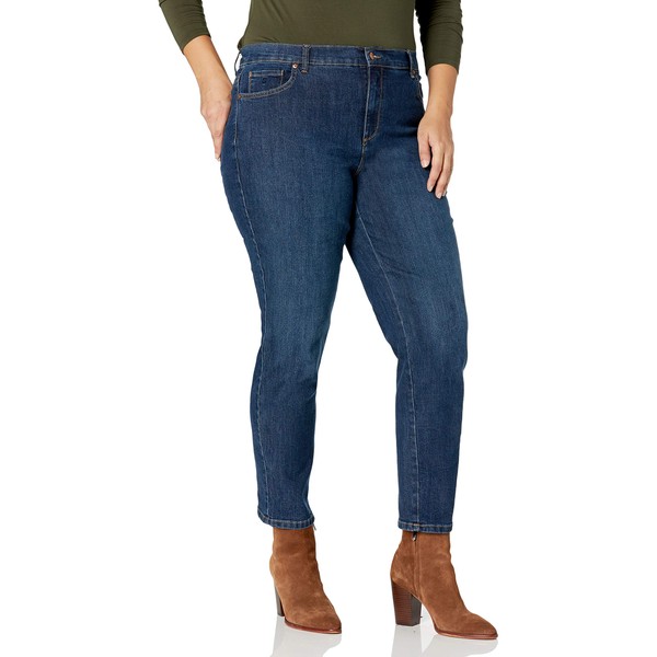 Gloria Vanderbilt - Pantalón de Mezclilla clásico Amanda de Talle Alto para Mujer, Madison, 20 Plus